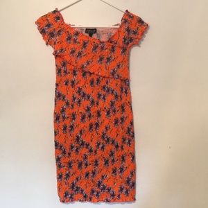 Top Shop Smocked Elastic BodyCon Dress